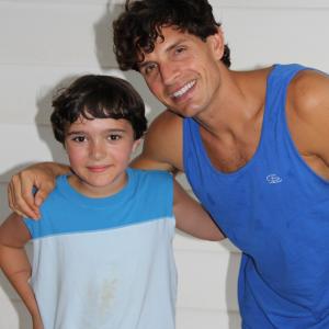 Chason Lane Actor as Young Victor Redemption of the Commons Film 2012 Pictured with lead actor Jeremy Marr Williams as Victor Clay