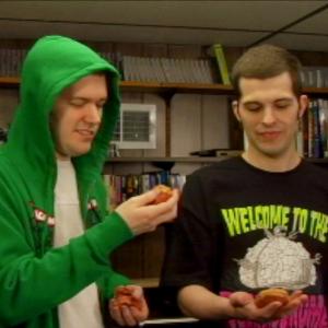 Still of James Rolfe and Mike Matei in Board James (2009)