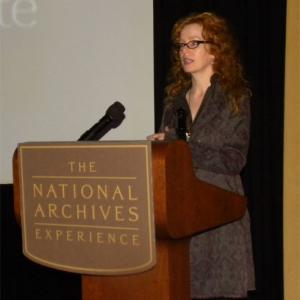 Vivian Schilling at the Discovering the Civil War Series at the National Archives December 10 2010