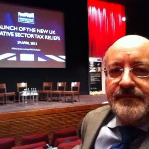George Chiesa at BAFTA London Launch of the new UK Creative Sector Tax Reliefs April 29th 2013