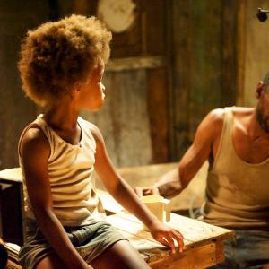 Still of Quvenzhan Wallis and Dwight Henry in Beasts of the Southern Wild 2012