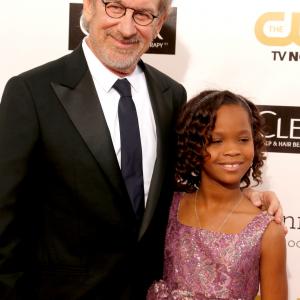 Steven Spielberg and Quvenzhan Wallis