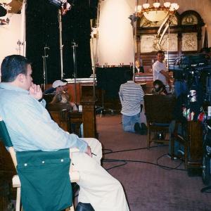 Curr looks onto the set while on location with United Studios Stories from the Mines The location is Courtroom III in the Lackawanna County Courthouse where the first Presidential Commission met to arbitrate the 1902 Anthracite Strike