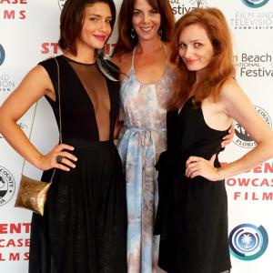 Juliana Harkavy, Andrea Conte, and Amy Hoerler at the Palm Beach International Film Festival premiere of 