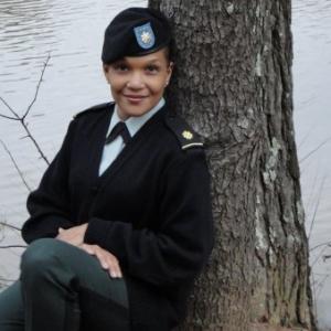 Major Claudia Jefferson in Army uniform