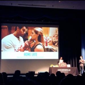 Actor Scottie Jordan and director Ryan Elkins receive Best Film honor at 2014 CMF awards ceremony - Home Late