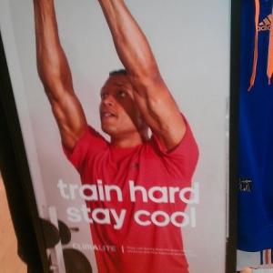 Curtis in Sports Authority Adidas ad display 2012.