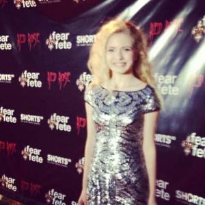 Red Rose lead actress Addy Miller The Walking Dead on the world premiere red carpet hosted by Fear Fete Film Festival in Ocean SpringsMS