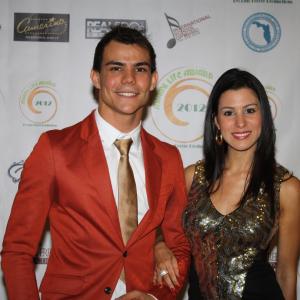 Red Carpet of the Miami Life Awards 2012. Nominated to Best Monologue and Best Theater Actor of 2012