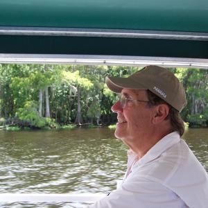 My hero brother, Captain Ron taking me on a peaceful cruise along the St. John's River aboard his Native II.