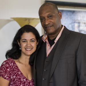 With Tony Todd on the set of 