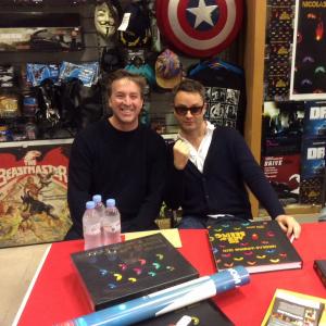 With Nicolas Winding Refn at book signing The Act of Seeing at The Cinema Store London