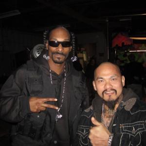 Snoop Dogg with Marcus Natividad.