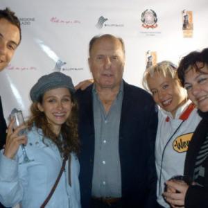 Andrea Calabrese with Robert Duvall  Luisa Rubenstein Academy Award party 2010