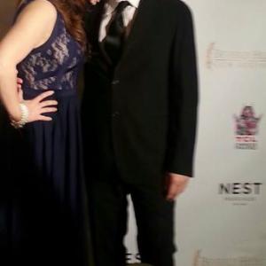 Jury Member Sarah-May Levy and Steven Paul, CEO Crystal Sky Picture at the Beverly Hills Film Festival. Apr 2014.