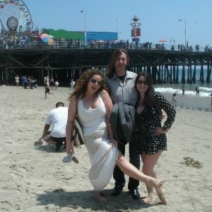 At the Santa Monica Pier with Lyndah Pizarro & Sara Barrett.