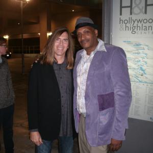 With Tony Todd at the Sushi Girl afterparty Rolling Stones LoungeHollywood  Highland