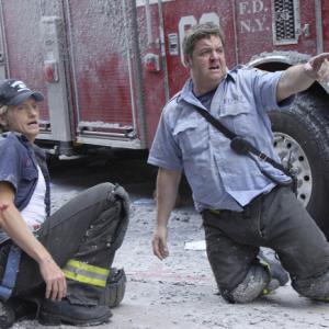 Still of Denis Leary and John Scurti in Rescue Me (2004)