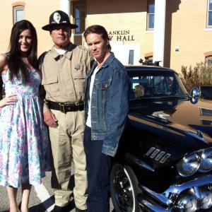 Madeline Voges Terence Knox  Brian Gross on set in Gila!