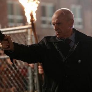 Still of Annabeth Gish Alan Dale Jack Rowand King George and Red Riding in Once Upon a Time 2011