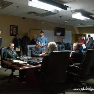 Virtuous: Shooting the Pentagon scene with Bill Rahn, Jessica Lynch, Tim Ross, and Charles Oswald