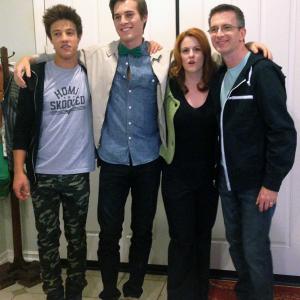 Behind the scenes filming Expelled 2014 with Cameron Dallas Marcus Johns and Kristina Hayes