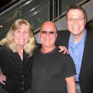 SongwriterBand Leader Paul Shaffer with Tracey and Vance Marino at the Grammy Museum at LA Live