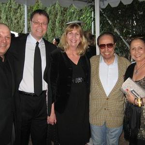 Hit SongwriterComposer Charles Fox Vance  Tracey Marino Hit Songwriter Sergio Mendes and Gracinha Laporace at the SCL Oscar Reception