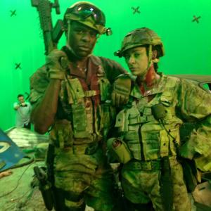 Working with actor Lyriq Bent on a scifi action trailer for director Darren Lynn Bousman