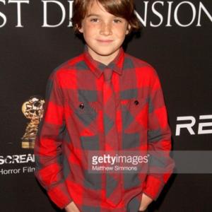 Aiden Lovekamp as Hunter Rey/Wyatt in Paranormal Activity 4 and Paranormal Activity The Ghost Dimension. Red Carpet Premiere