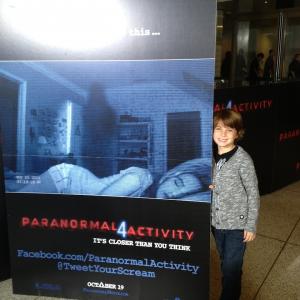 Aiden at the LA premiere of Paranormal Activity 4
