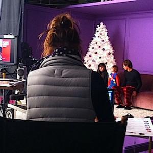 Aiden on the set of his National JC Penney commercial.