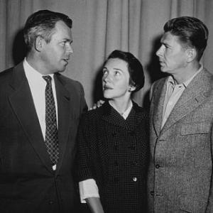 Ronald Reagan Nancy Reagan and Marty Hill April 8 1953