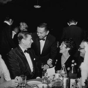 Ronald Reagan and Nancy Reagan at Dr Dolittle premiere party
