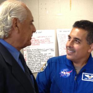 At the naming of Jose Hernandez School the farmworker turned NASA astronaut subject of In the Stars directed by Alfonso Arau