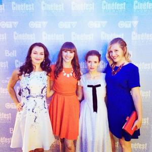 Cinefest Sudbury 2014 with Ann Pirvu Danielle Benton  Lara Jean Chorostecki
