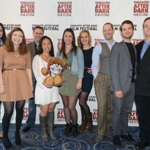 Cast of Silent Retreat at the Toronto After Dark Film Festival with Director Tricia Lee and Writer Corey Brown