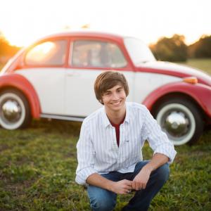 Dakota's 1st car that he helped restore with his father.....1974 VW Bug.