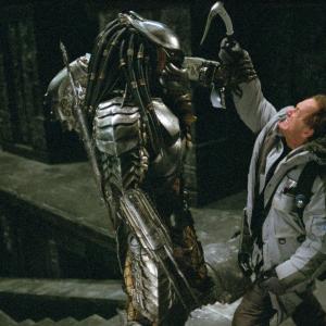 Still of Lance Henriksen and Ian Whyte in AVP Alien vs Predator 2004