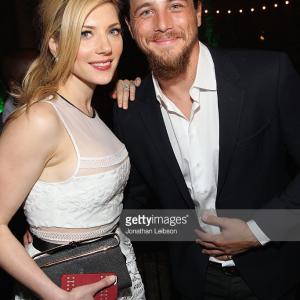 Actors Katheryn Winnick and Ben Robson attend Vanity Fair and FIAT celebration of Young Hollywood hosted by Krista Smith and James Corden to benefit the Terrence Higgins Trust at No Vacancy