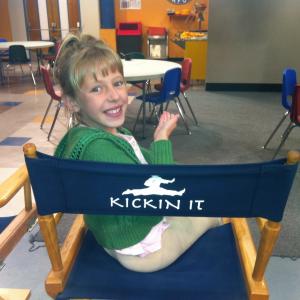 Kickin it on the set of KICKIN IT