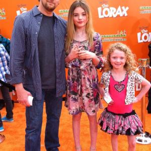Morgan Lily, Riley Jane & Andy Gross at the world premiere of 