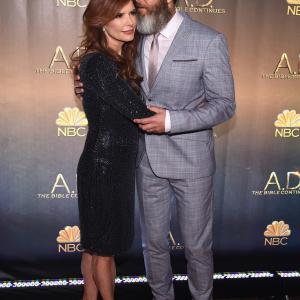 Roma Downey and Mark Burnett at event of AD The Bible Continues 2015