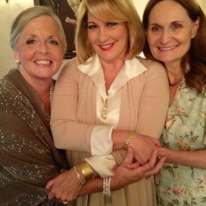Beth Grant, Catherine Carlin and Margaret Mary Flynn on the set of THE BRIDGE PARTNER.