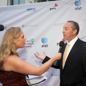 Jennifer Hartnett interviewing CEO of Rovi, Fred Amoroso
