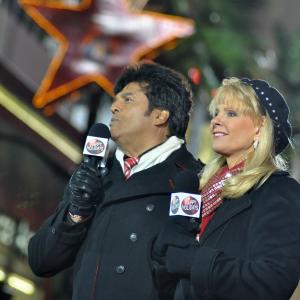 Laura McKenzie & Erik Estrada hosting the Hollywood Christmas Parade