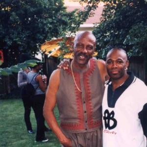 Michael Anthony Rawlins  Lou Gossett Jr at Cast  Crew party for the Showtime movie Love Songs