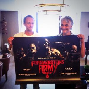 Frankensteins Army poster signings with director Richard Raphorst