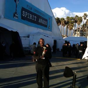 Director Bruce B. Gordon, assisting at the 2011 Film Independent Spirit Awards show.