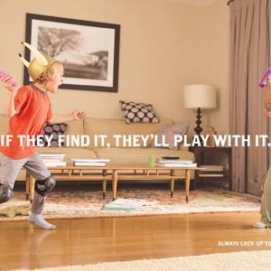 Playthings Gun Safety Print Campaign